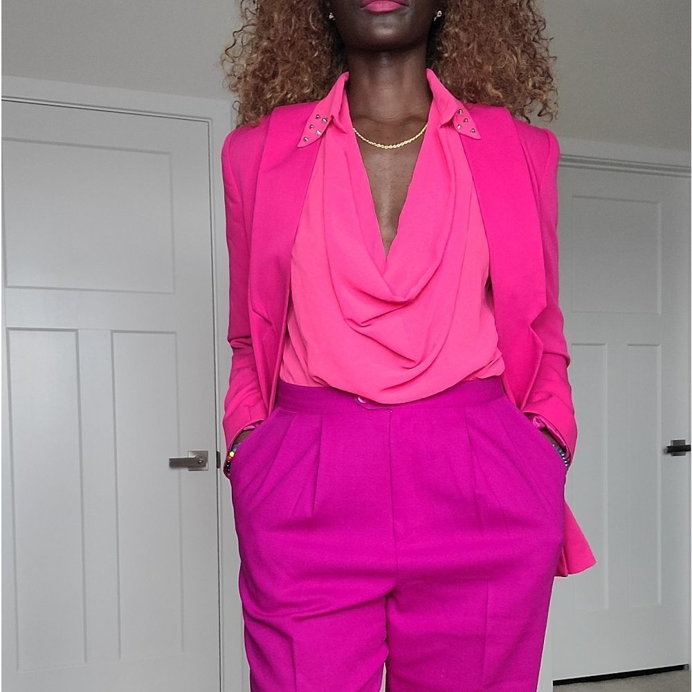 Pink Drape Blouse - Picture 5 of 12